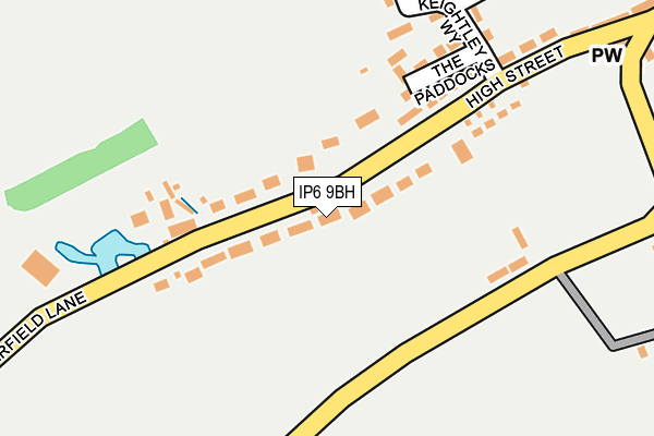 IP6 9BH map - OS OpenMap – Local (Ordnance Survey)