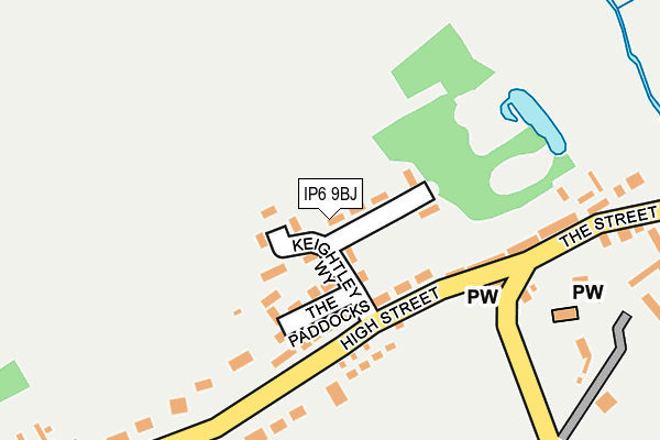 IP6 9BJ map - OS OpenMap – Local (Ordnance Survey)
