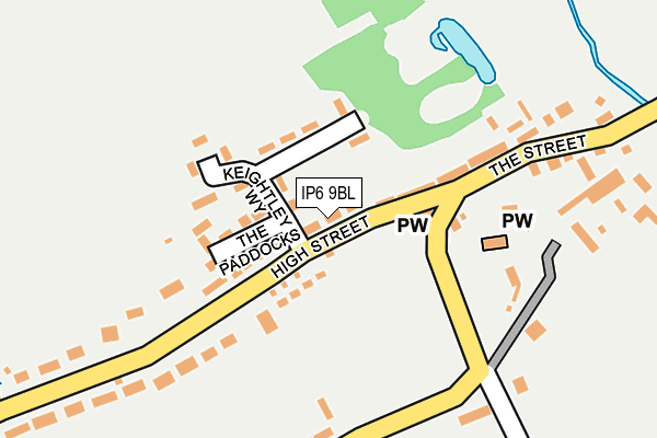 IP6 9BL map - OS OpenMap – Local (Ordnance Survey)