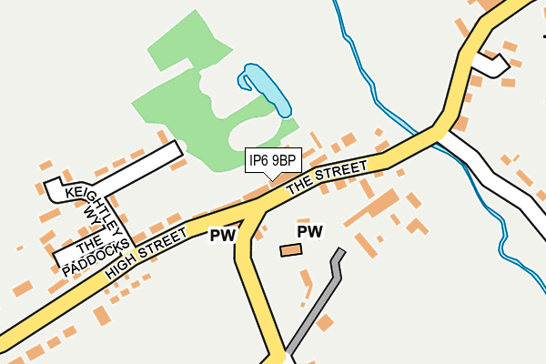 IP6 9BP map - OS OpenMap – Local (Ordnance Survey)