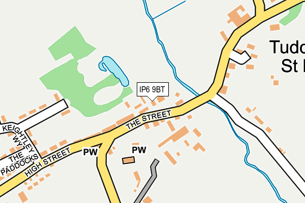 IP6 9BT map - OS OpenMap – Local (Ordnance Survey)