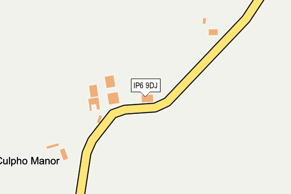 IP6 9DJ map - OS OpenMap – Local (Ordnance Survey)