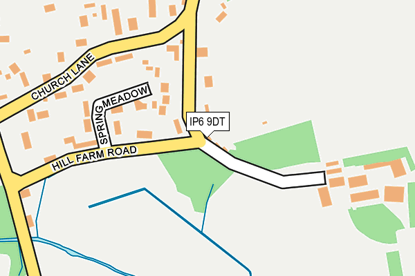 IP6 9DT map - OS OpenMap – Local (Ordnance Survey)