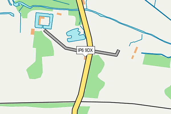 IP6 9DX map - OS OpenMap – Local (Ordnance Survey)