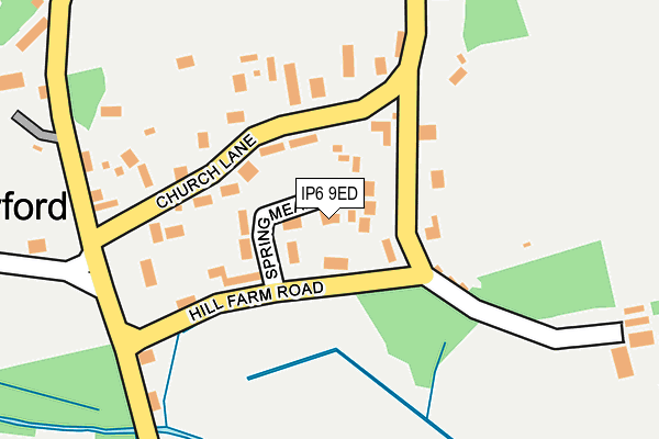 IP6 9ED map - OS OpenMap – Local (Ordnance Survey)