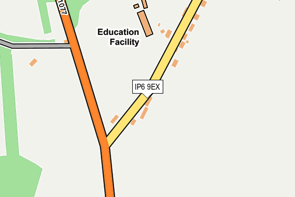 IP6 9EX map - OS OpenMap – Local (Ordnance Survey)