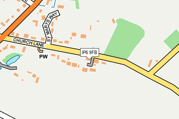 IP6 9FB map - OS OpenMap – Local (Ordnance Survey)