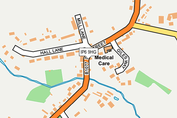 IP6 9HG map - OS OpenMap – Local (Ordnance Survey)