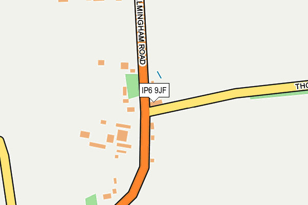 IP6 9JF map - OS OpenMap – Local (Ordnance Survey)