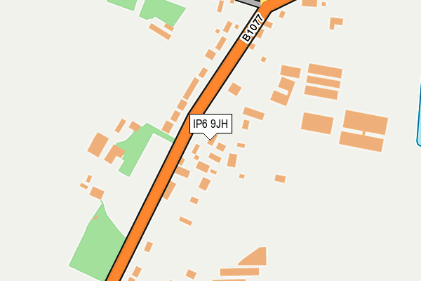 IP6 9JH map - OS OpenMap – Local (Ordnance Survey)