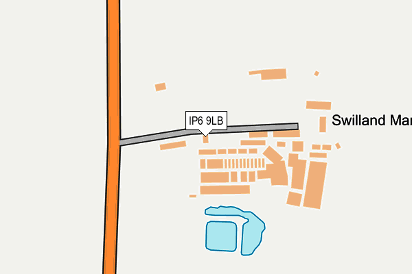 IP6 9LB map - OS OpenMap – Local (Ordnance Survey)