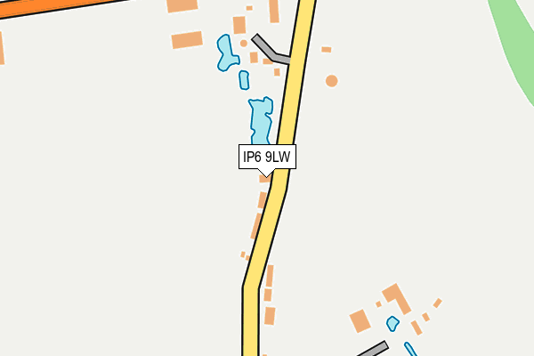 IP6 9LW map - OS OpenMap – Local (Ordnance Survey)