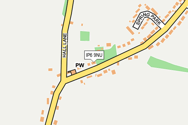 IP6 9NU map - OS OpenMap – Local (Ordnance Survey)