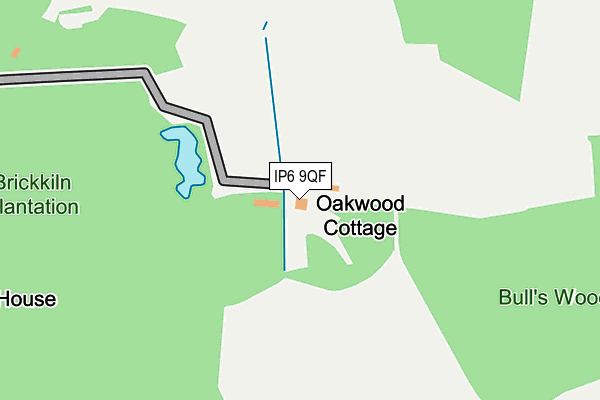 IP6 9QF map - OS OpenMap – Local (Ordnance Survey)