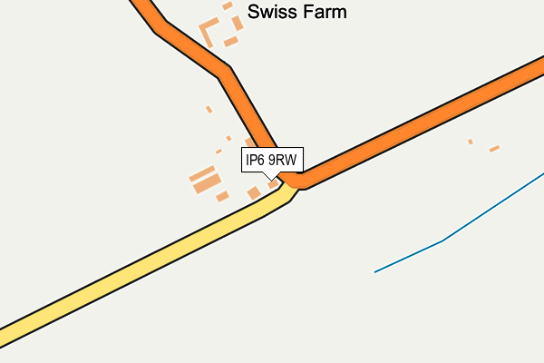 IP6 9RW map - OS OpenMap – Local (Ordnance Survey)