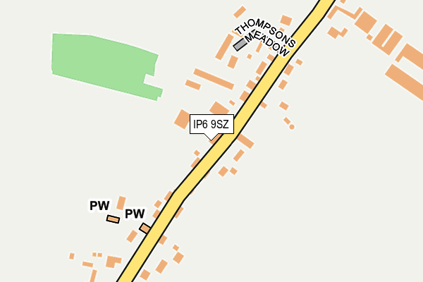 IP6 9SZ map - OS OpenMap – Local (Ordnance Survey)