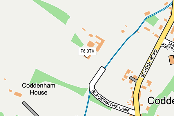 IP6 9TX map - OS OpenMap – Local (Ordnance Survey)