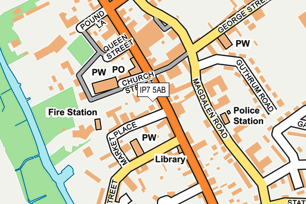 IP7 5AB map - OS OpenMap – Local (Ordnance Survey)