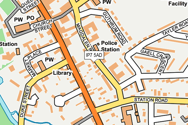IP7 5AD map - OS OpenMap – Local (Ordnance Survey)