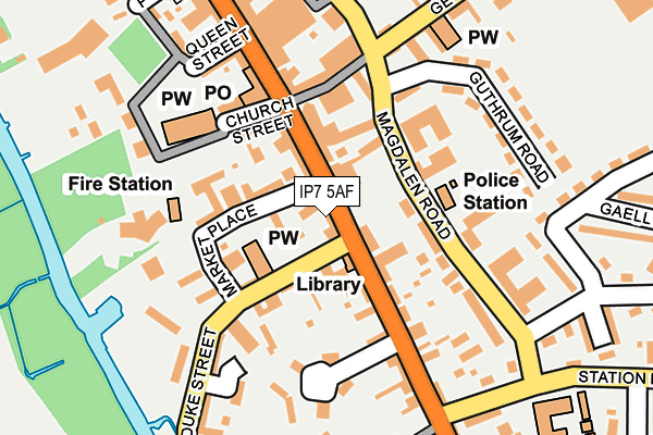 IP7 5AF map - OS OpenMap – Local (Ordnance Survey)