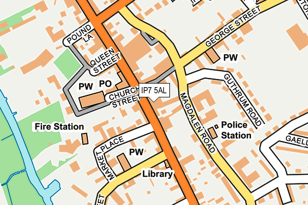 IP7 5AL map - OS OpenMap – Local (Ordnance Survey)
