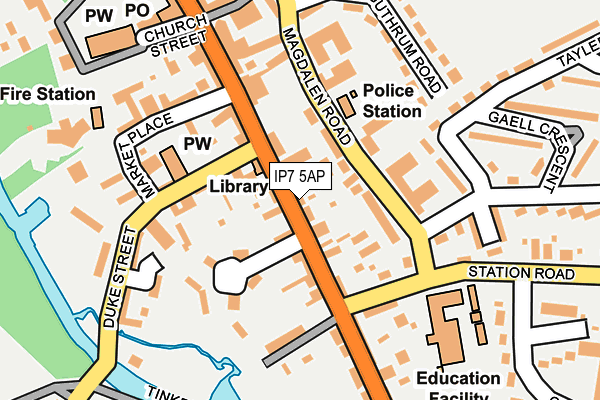 IP7 5AP map - OS OpenMap – Local (Ordnance Survey)
