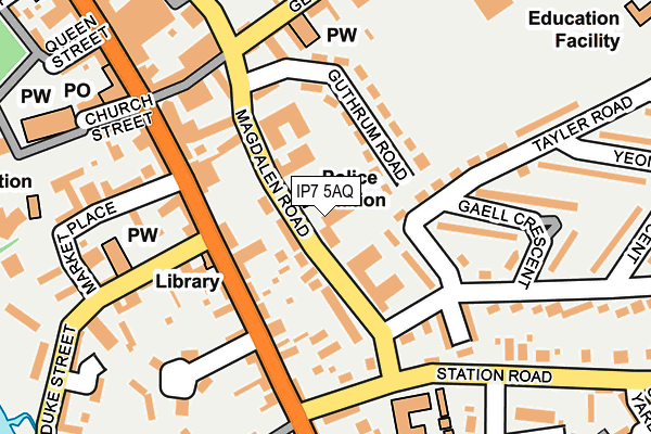 IP7 5AQ map - OS OpenMap – Local (Ordnance Survey)