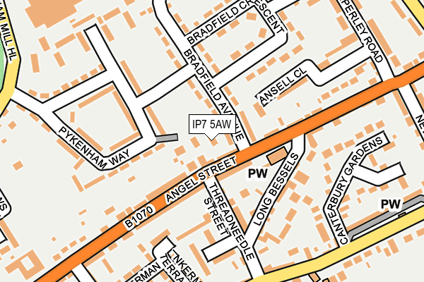 IP7 5AW map - OS OpenMap – Local (Ordnance Survey)