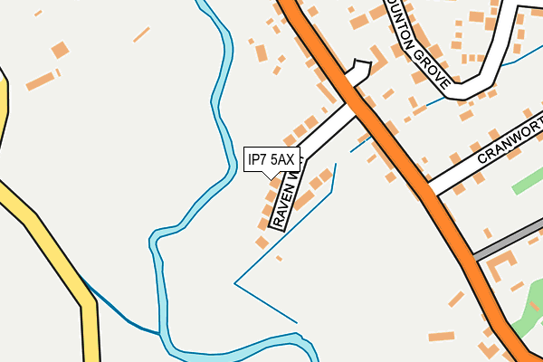 IP7 5AX map - OS OpenMap – Local (Ordnance Survey)