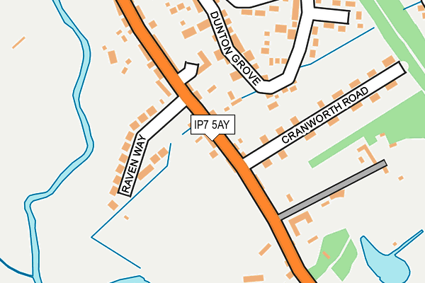 IP7 5AY map - OS OpenMap – Local (Ordnance Survey)