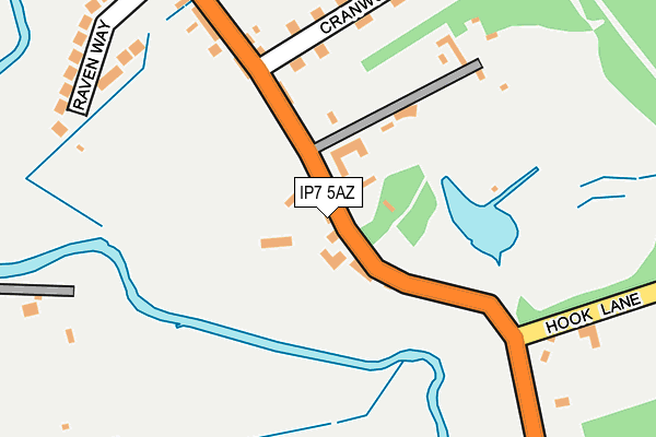 IP7 5AZ map - OS OpenMap – Local (Ordnance Survey)