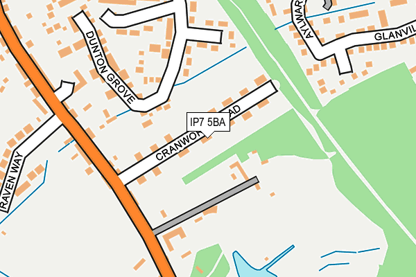 IP7 5BA map - OS OpenMap – Local (Ordnance Survey)
