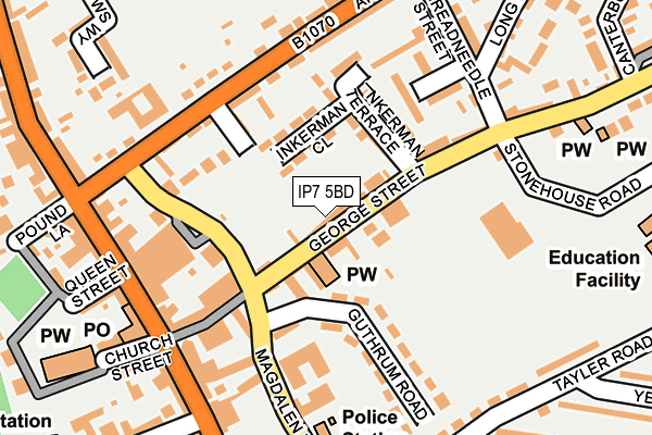 IP7 5BD map - OS OpenMap – Local (Ordnance Survey)