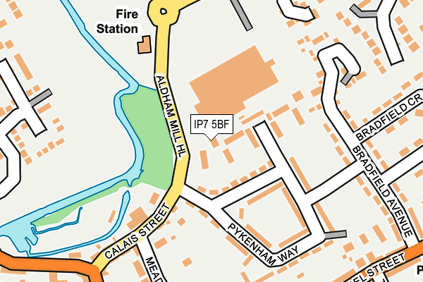 IP7 5BF map - OS OpenMap – Local (Ordnance Survey)