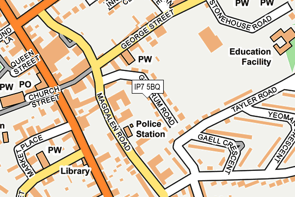 IP7 5BQ map - OS OpenMap – Local (Ordnance Survey)