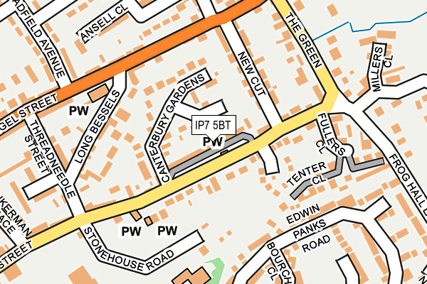 IP7 5BT map - OS OpenMap – Local (Ordnance Survey)