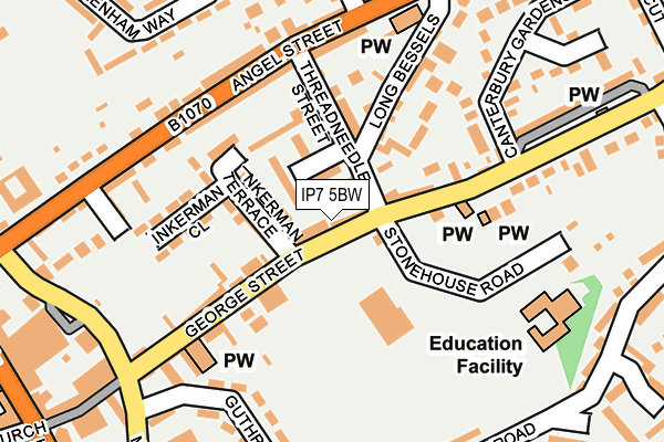 IP7 5BW map - OS OpenMap – Local (Ordnance Survey)