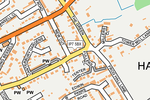 IP7 5BX map - OS OpenMap – Local (Ordnance Survey)