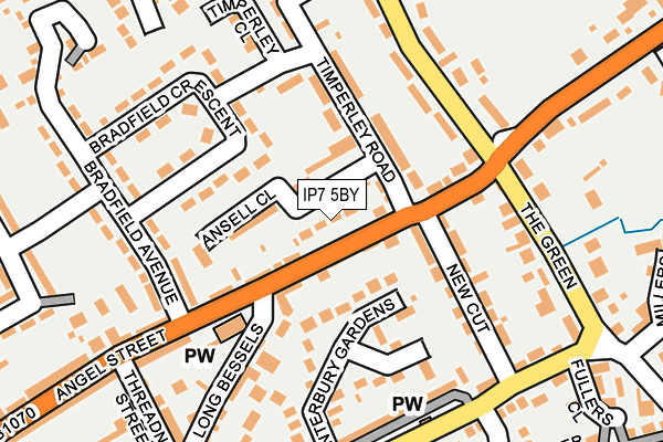 IP7 5BY map - OS OpenMap – Local (Ordnance Survey)