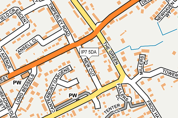 IP7 5DA map - OS OpenMap – Local (Ordnance Survey)