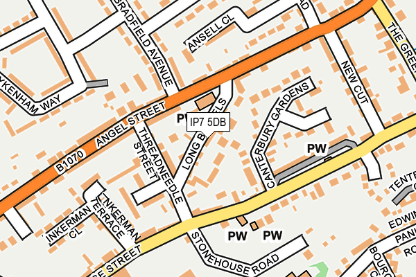 IP7 5DB map - OS OpenMap – Local (Ordnance Survey)