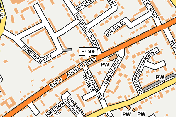IP7 5DE map - OS OpenMap – Local (Ordnance Survey)