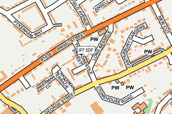 IP7 5DF map - OS OpenMap – Local (Ordnance Survey)
