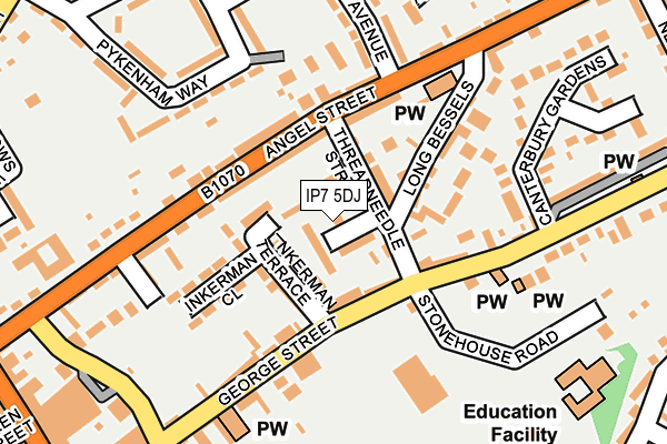 IP7 5DJ map - OS OpenMap – Local (Ordnance Survey)