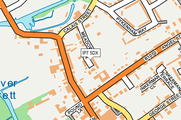 IP7 5DX map - OS OpenMap – Local (Ordnance Survey)
