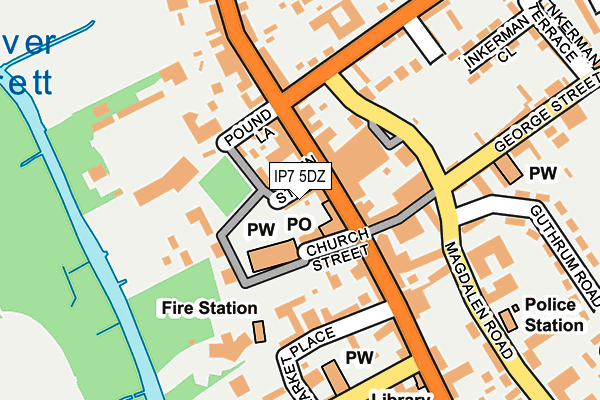 IP7 5DZ map - OS OpenMap – Local (Ordnance Survey)