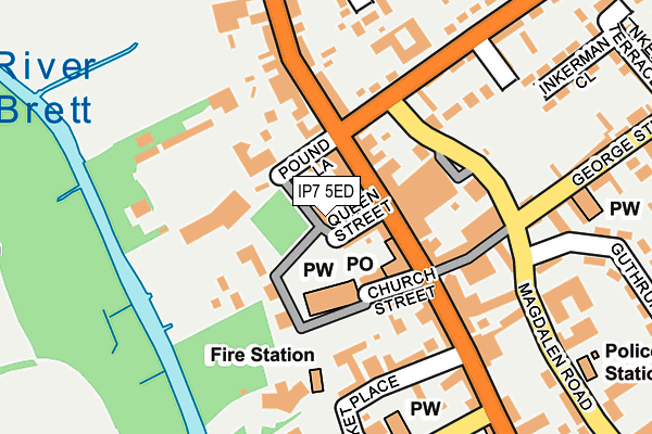 IP7 5ED map - OS OpenMap – Local (Ordnance Survey)