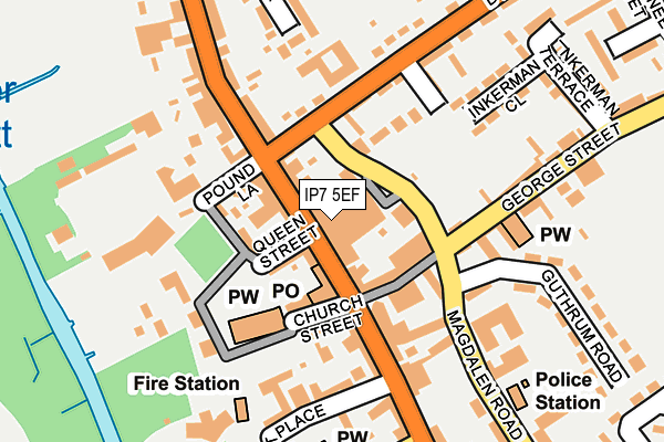 Map of HADLEIGH NEWS LIMITED at local scale