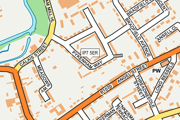 IP7 5ER map - OS OpenMap – Local (Ordnance Survey)