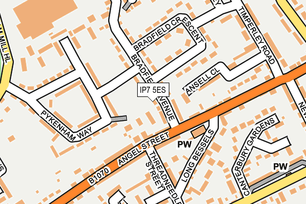 IP7 5ES map - OS OpenMap – Local (Ordnance Survey)